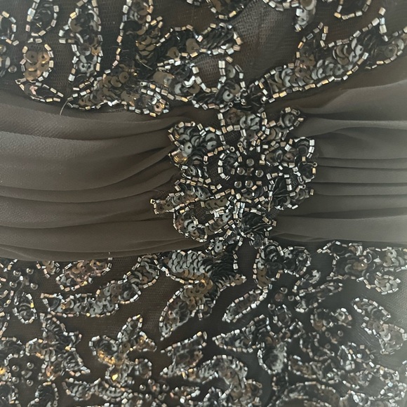 Cameron Blake Black Gown. Size 14 - Picture 5 of 5